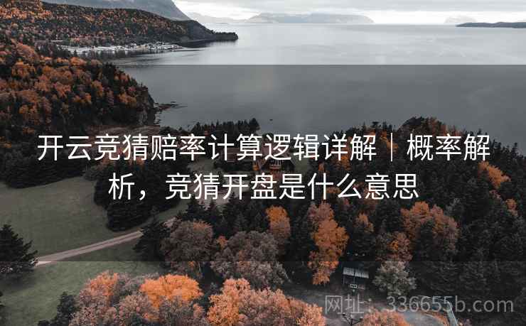 开云竞猜赔率计算逻辑详解｜概率解析，竞猜开盘是什么意思