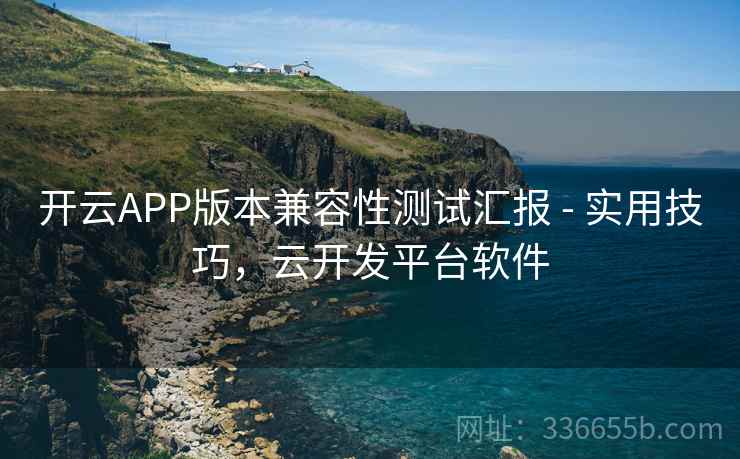 开云APP版本兼容性测试汇报 - 实用技巧，云开发平台软件