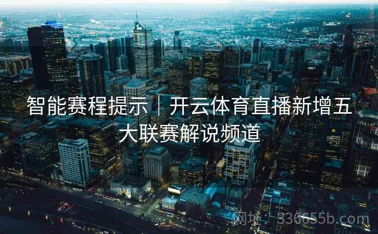 智能赛程提示｜开云体育直播新增五大联赛解说频道